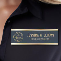 Modernes Blue Gold-Business-Logo