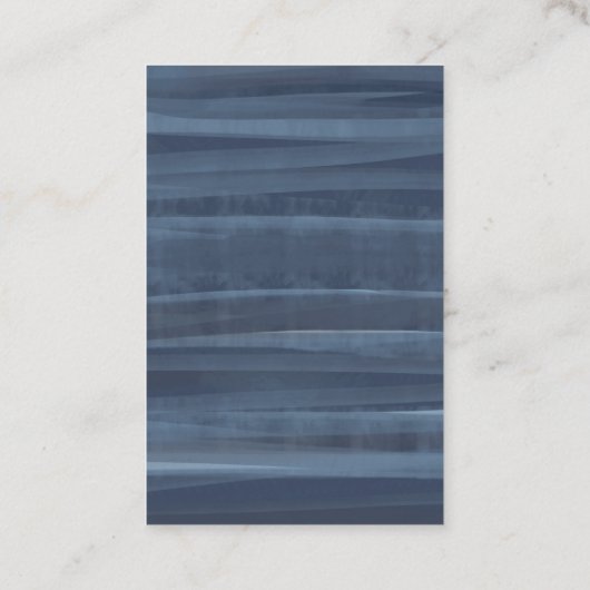 Modernes Blue & Gold Wasserfarbenlot Visitenkarte (Rückseite)