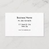 Modernes Blue Graffiti Coole Abstrakte Kunst Visitenkarte (Rückseite)