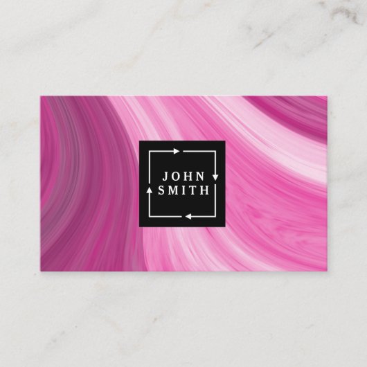 Modernes Blue Graffiti Coole Abstrakte Kunst Visitenkarte (Vorderseite)