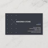 Modernes Blue Gray Tech IT Design Dunkel Visitenkarte (Vorderseite)