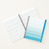 Modernes Blue Green Abstrakt Diamond-Notebook Notizblock (Innenseite)