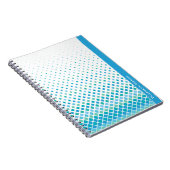 Modernes Blue Green Diamond Muster Notebook Journa Notizblock (Rechte Seite)