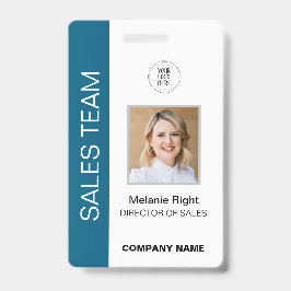 Modernes Blue-ID-Abzeichen Ausweis