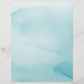 Modernes Blue Ink Design Personalisiert Stationier Briefbogen (Rückseite)