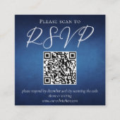 Modernes Blue Minimalistisch Waterfront Wedding RS Begleitkarte (Vorderseite)