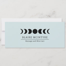 Modernes Blue Moon Phases Elegantes Geschenkzertif