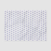 Modernes Blue Polka Dots Muster Set auf grauem Mar Seidenpapier (Vorderseite)