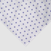 Modernes Blue Polka Dots Muster Set auf grauem Mar Seidenpapier (Ausschnitt)