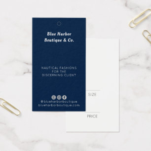 Modernes Blue Retail Business Swing Price Tag