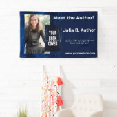 Modernes Blue Sci Fi Author Book Signing Banner (Insitu)