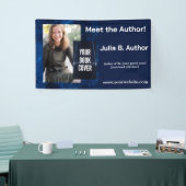 Modernes Blue Sci Fi Author Book Signing Banner (Messeveranstaltung)