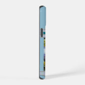 Modernes Blue Scottish Terrier Dog Art iPhone 15 Hülle (Rechte Seite)