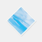 Modernes Blue Sky White Clouds Template Elegant Serviette (Ecke)