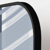 Modernes Blue Soft Kariert Name Pickleball Paddel Pickleball Schläger (Linke Seite)