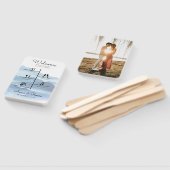 Modernes Blue Wedding Timeline Foto Program Fächer (Non-assembled)