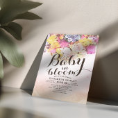 Modernes Blume Baby Duschbaby in Bloom Einladung