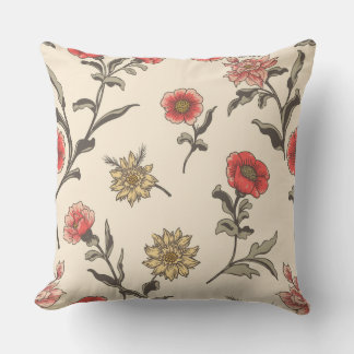 Modernes Blume Kissen D