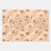 Modernes Blume-Muster für Wasserfarben Geschenkpapier Set (Vorderseite 2)