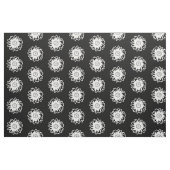 Modernes Blumen-Schwarzweiss-Gewebe Stoff (Yard (91,4 cm))