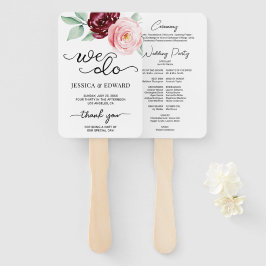 Modernes Blumendanken für das elegante Hochzeitspr Fächer