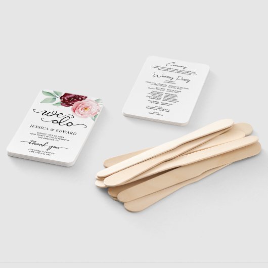 Modernes Blumendanken für das elegante Hochzeitspr Fächer (Non-assembled)