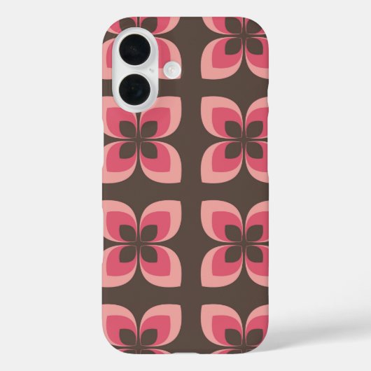 Modernes Blumendesign Case-Mate iPhone Hülle (Rückseite)