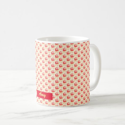 Modernes Blumendesign Kaffeetasse (VorderseiteRechts)