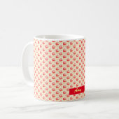 Modernes Blumendesign Kaffeetasse (Vorderseite Links)