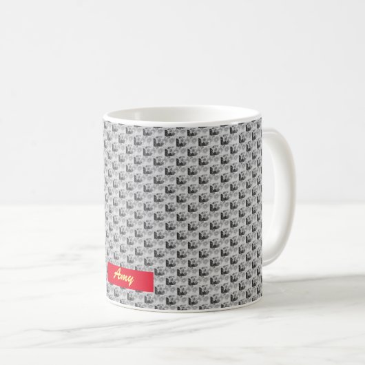 Modernes Blumendesign Kaffeetasse (VorderseiteRechts)