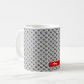 Modernes Blumendesign Kaffeetasse (Vorderseite Links)