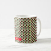 Modernes Blumendesign Kaffeetasse (VorderseiteRechts)