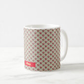 Modernes Blumendesign Kaffeetasse (VorderseiteRechts)