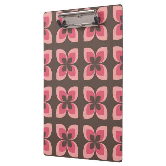 Modernes Blumendesign Klemmbrett (Links)