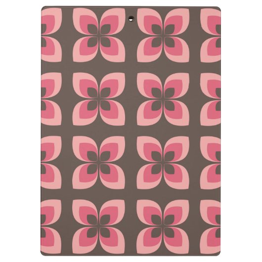 Modernes Blumendesign Klemmbrett (Rückseite)