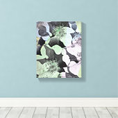 Modernes Blumendesign Leinwanddruck (Insitu (Holzboden))