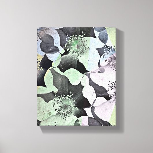 Modernes Blumendesign Leinwanddruck (Vorderseite)