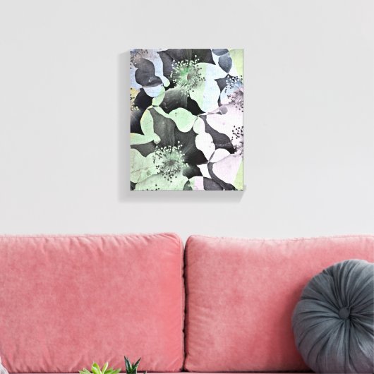 Modernes Blumendesign Leinwanddruck (Insitu (Wohnzimmer))