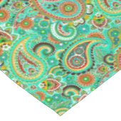 Modernes, blumenfarbenes Paisley Tischdecke (Schrägansicht)