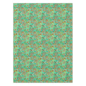 Modernes, blumenfarbenes Paisley Tischdecke (Vorderseite)