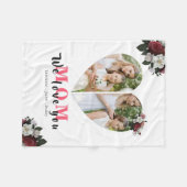  Modernes Blumengebäck Fleecedecke (Vorderseite (Horizontal))