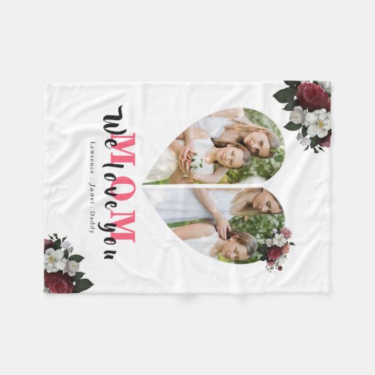  Modernes Blumengebäck Fleecedecke (Vorderseite (Horizontal))