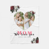  Modernes Blumengebäck Fleecedecke (Vorderseite)