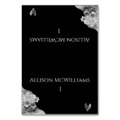 Modernes Blumengeflügel Tischnummer (Vorderseite)