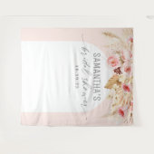 Modernes, blumengeschmücktes Brautparty Wandteppich (Vorderseite (Horizontal))