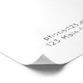 Modernes, blumengeschmücktes Poster (Ecke)