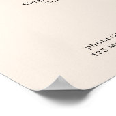 Modernes, blumengeschmücktes Poster (Ecke)