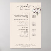 Modernes, blumengeschmücktes Poster (Vorne)