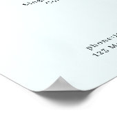 Modernes, blumengeschmücktes Poster (Ecke)