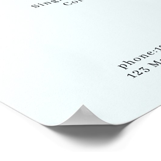 Modernes, blumengeschmücktes Poster (Ecke)